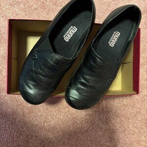 Munro Black Leather Cheryl Shoes
